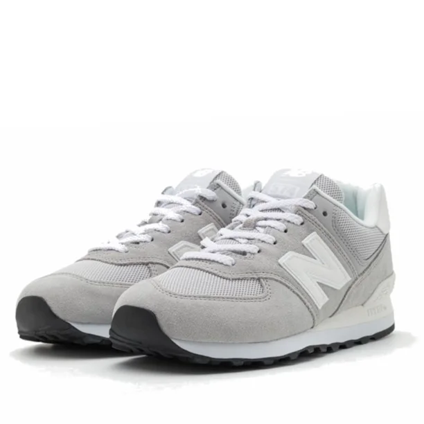 New Balance 574 U574BGE Grey White Sneaker Shoes Casual Suede Lifestyle