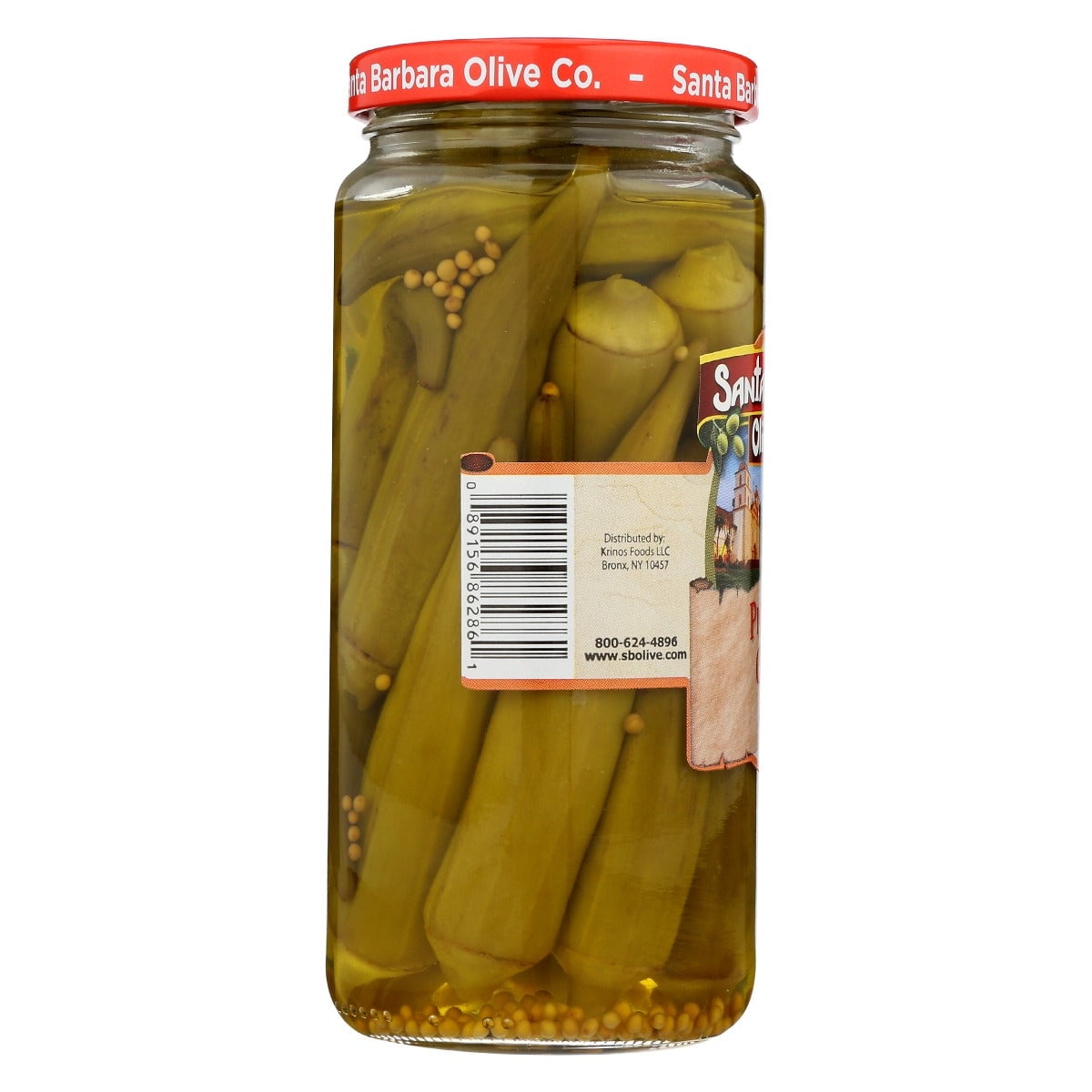 Santa Barbara: Pickled Okra, 16 Oz Pack Of 6