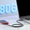thumbnail image 2 of USB4.0 Cable 80Gbps USB C to USB C 240W Fast Charging Display Cable Support 4K, 2 of 8