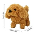 thumbnail image 3 of STPToys Interactive Puppy Plush Stuffed Animal Toys,Electronic Walking Barking Dolls Playtime Companion Cuddly Toys Birthday Gift - Brown, 3 of 6