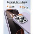 thumbnail image 4 of KOMI Designed for iPhone 16 Pro Case,Shockproof Liquid Silicone Protective Phone Case with Soft Anti-Scratch Microfiber Lining Ultra Slim Drop Protection Phone Cover 6.3 inch Morandi Purple, 4 of 5