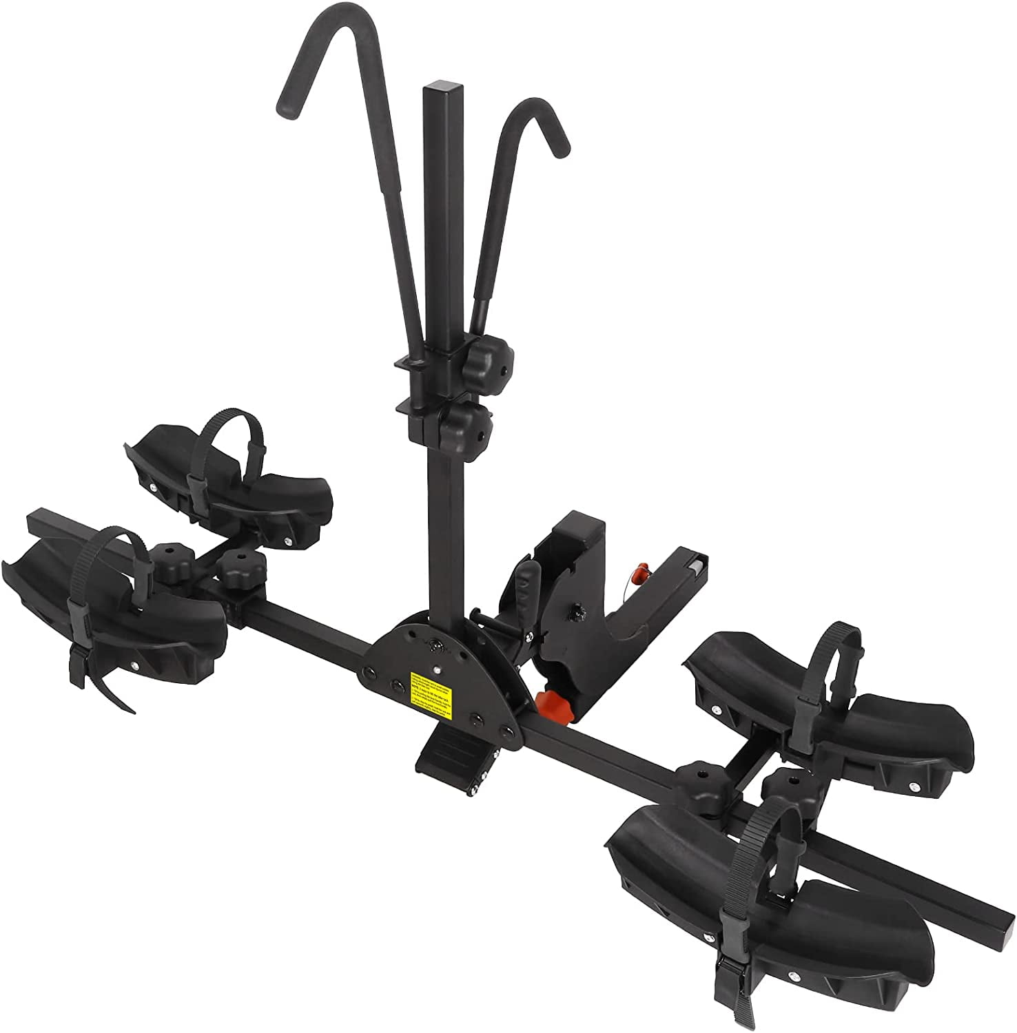 2 E Bike Rack Hitch Mounted, Wobble Free Smart Tilting Folding 2