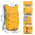 thumbnail image 2 of AUXDIQ Hiking Backpack 14L Lightweight Backpack Travel Daypack for Women Men Yellow, 2 of 6