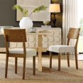 thumbnail image 2 of Side Dining Chair, Set of 2, Light Beige, Fabric, Kitchen Cafe Bistro Hospitality Restaurant, Modern Contemporary HB36823, 2 of 10