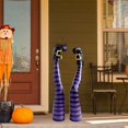 thumbnail image 6 of Almencla 1 Pair Wicked Witch Legs Prop Ornament Funny Haunted House Decoration Decorations Witch Prop for Halloween Lawns Garden Porch Black Stripe, 6 of 8