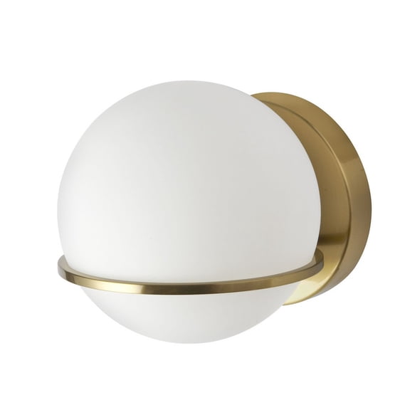 SOF-61W-AGB Dainolite Sofia - 1 Light Wall Sconce In Modern Style-6 Inches Tall and 6 Inches Wide-Aged Brass Finish