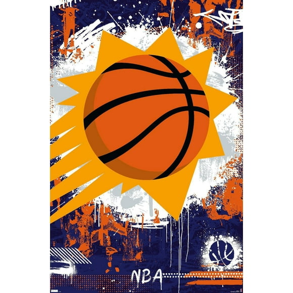 NBA Phoenix Suns - Maximalist Logo 23 Wall Poster, 22.375" x 34"