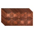 thumbnail image 1 of FASÄDE Portrait Decorative Vinyl 2ft x 4ft Glue Up Ceiling Panel in Moonstone Copper (5 Pack), 1 of 5