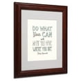 thumbnail image 2 of Trademark Fine Art "Do What You Can II" Canvas Art by Megan Romo, Wood Frame, 2 of 2