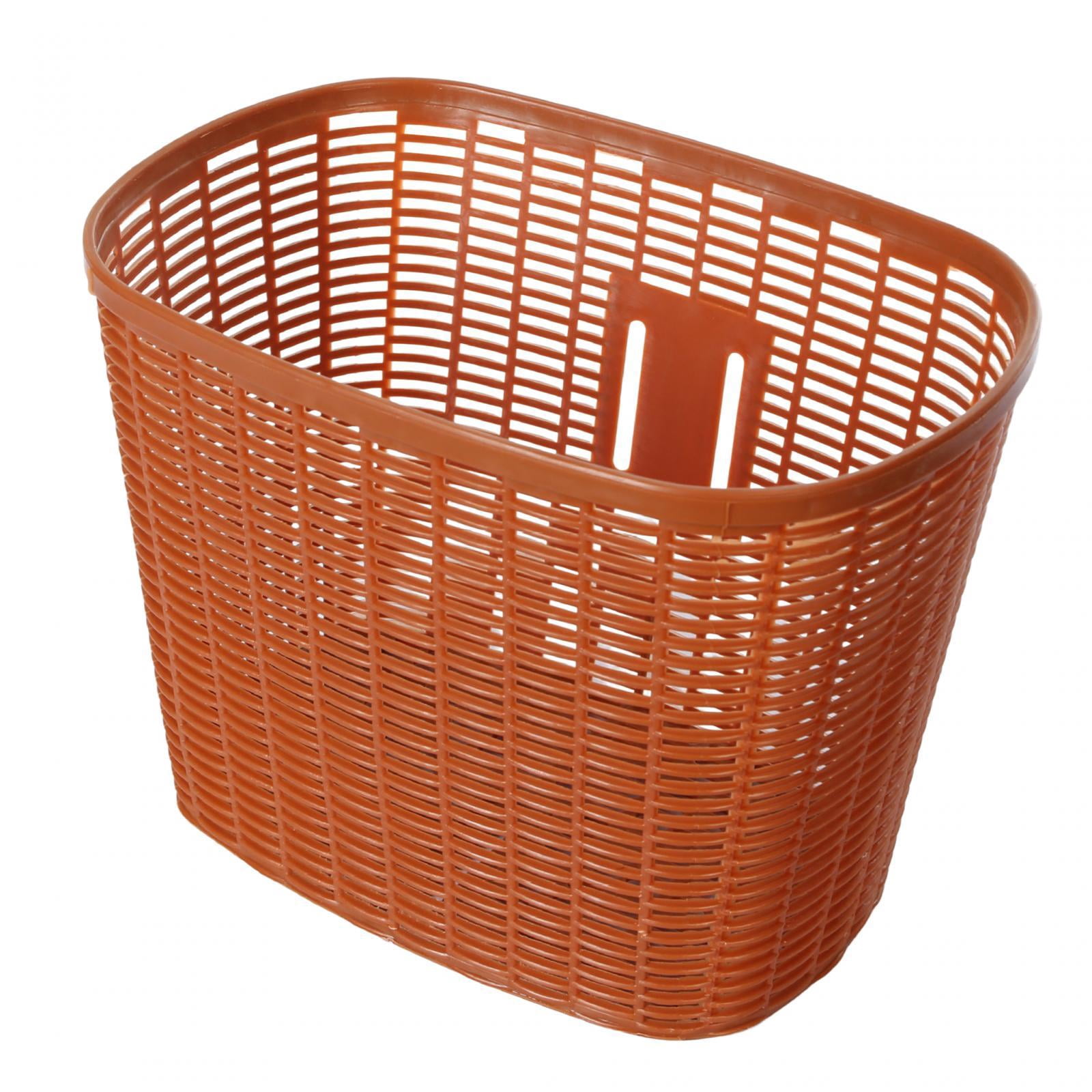 Bike Basket Easy to Install Bike Accessory Removable Most Adult Bikes Front brown