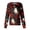 Red, variant on LNZGNM Halloween Womens Scrub Jacket Long Sleeve Button Front Festive Print Lightweight Layering Comfortable Work Uniform Comfort,Pink(XXXL)