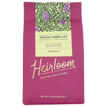 Heirloom Coffee Pacayal Honey Lot 12oz Pack of 6 (Pack of 6)