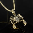 thumbnail image 2 of Gold Silver Black Scorpion Pendant Necklaces For Men Party Anniversary Gift, 2 of 5