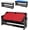 Red, variant on 7FT Rotating 3-in-1 Game Table, Convertible Air Hockey, Pool & Table Tennis Combo Game Table with Built-in Storage Rack, Easy Flip Top Design for Home Game Room, Black