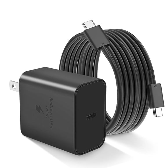 Cargador rápido USB C de 45 W para Cargador Samsung Tipo C, USB C Cargador de teléfono Android con 1