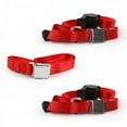 thumbnail image 1 of VW Type 1 Oval 1953-1957 Airplane 3 Point Red Retractable Bench Seat Belt Kit - 3 Belts, 1 of 1