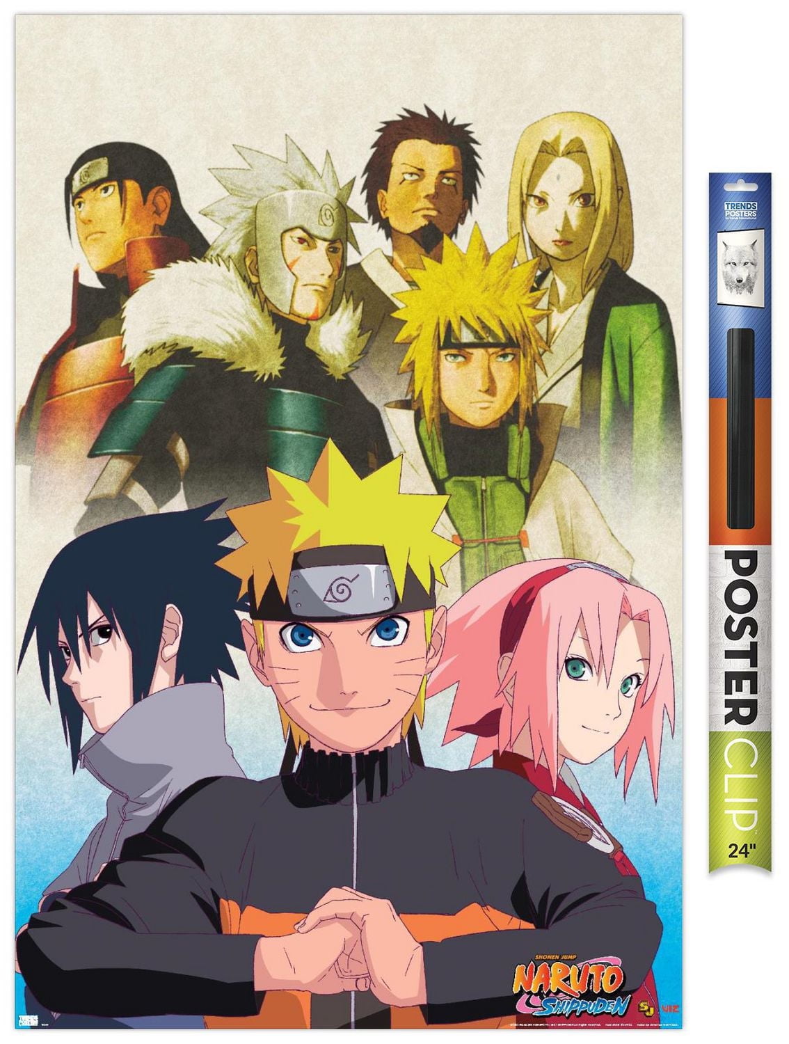 Naruto Shippuden - Key Art Wall Poster, 14.725" x 22.375"
