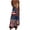 Dark Blue, variant on Women’s 4th of July Patriotic Dresses Sleeveless V-neck Summer Maxi Dress Flowy Printed Bohemian Vacation Dresses