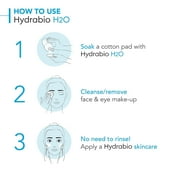 Hydrabio H2O Micellar Water Face Cleanser for Dehydrated Skin