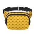 thumbnail image 1 of Fotbe Burger 1 Cangurera Cuadrada con Estampado de Doble Capa, Bolsa de Cintura Ajustable Mini para Hombres y Mujeres, 1 of 9