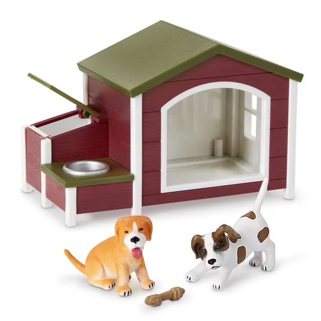 Set de juego Toy Dog House Terra de Battat con 5 figuras de perros