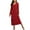 Navy Blue, variant on EA'S SECRET Womens Nightgown Full Length Casual Loungewear Long Sleeve V Neck Nightshirt with Pockets(Black,2XL)