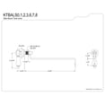 thumbnail image 2 of Kingston Brass KTBALS2 Heirloom Side Mount Toilet Tank Lever in Polished Brass, 2 of 5