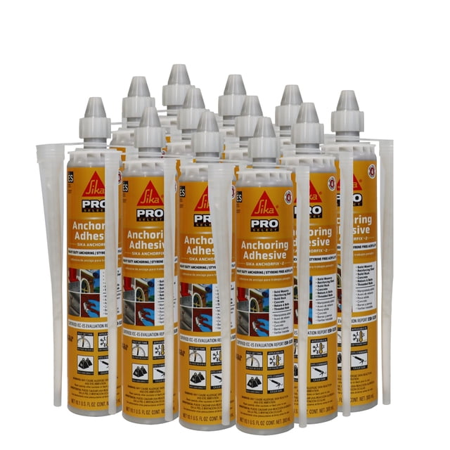 Adhesivo de construcción SIKA AnchorFix-2, 300 ml, paquete de 12