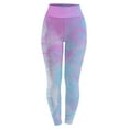 thumbnail image 2 of Owordtank Tie Dye Yoga Leggings for Women High Waisted Stretchy Skinny Workout Leggings, 2 of 3