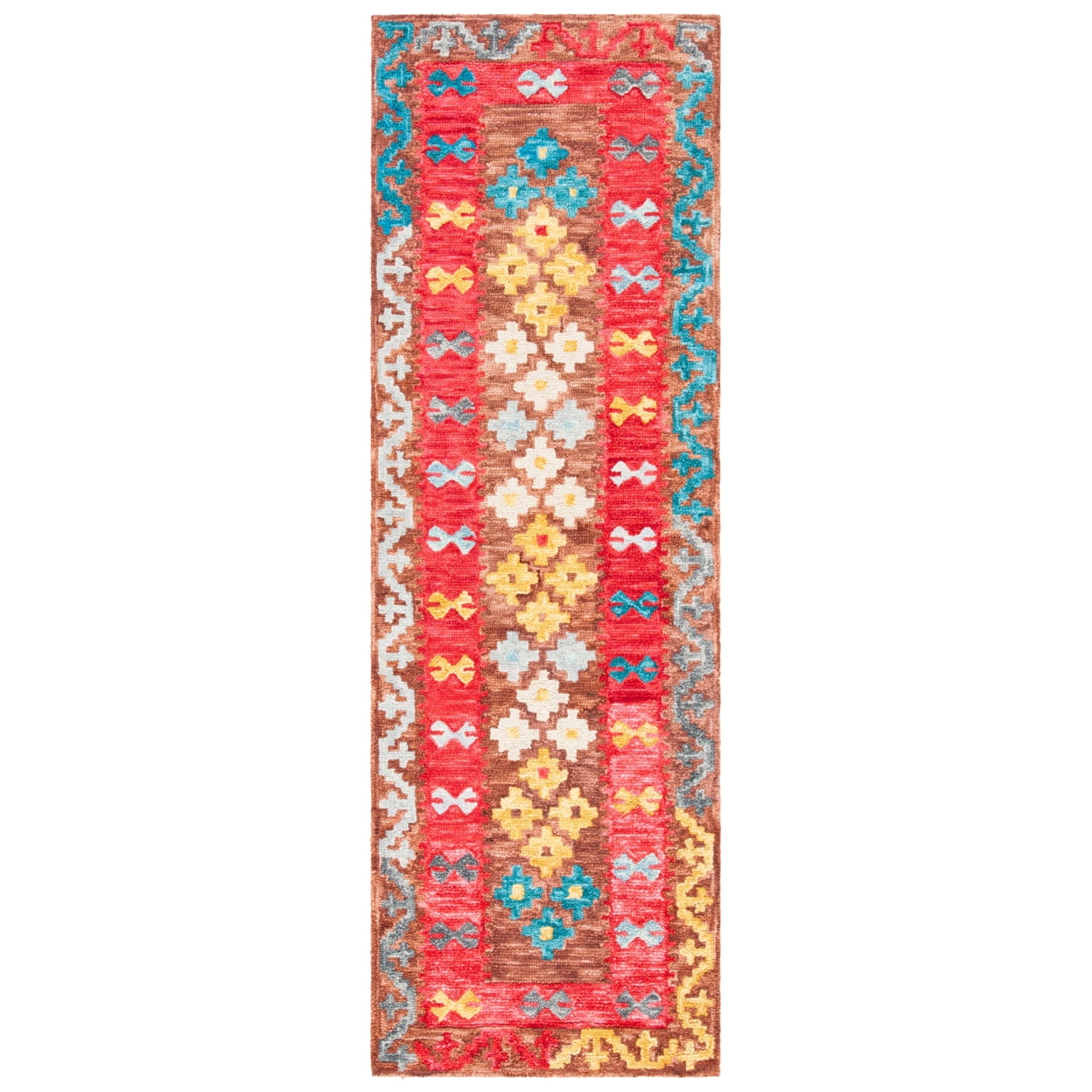 SAFAVIEH Aspen Edna Tribal Area Rug, Brown/Red, 5' x 8'