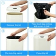 thumbnail image 6 of 8 Gallon Motion Sensor Trash Can with Lid, Automatic Kitchen Garbage Can Touchless, 30 Liter Smart Stainless Steel Waste Bin for Home Office Kitchen Bathroom, 6 of 7