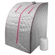 Durasage Personal Steam Sauna for Weight Loss, Detox, Relaxation, Pink Trim