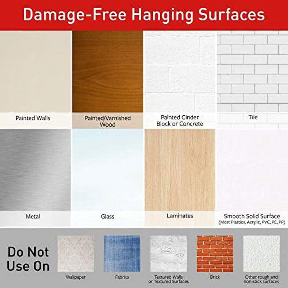 Command Medium Picture-Hanging Strips, White, 24-Sets