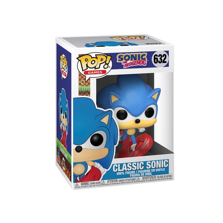 Funko Pop! Sonic 30th Anniversary - Running Sonic Vinyl Figure (Bundled With Box Protector)
