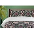 thumbnail image 2 of Ambesonne Boho Duvet Cover Set, Bohemian Exotic Mandala Print, Queen, Pink Blue Violet Grey, 2 of 4