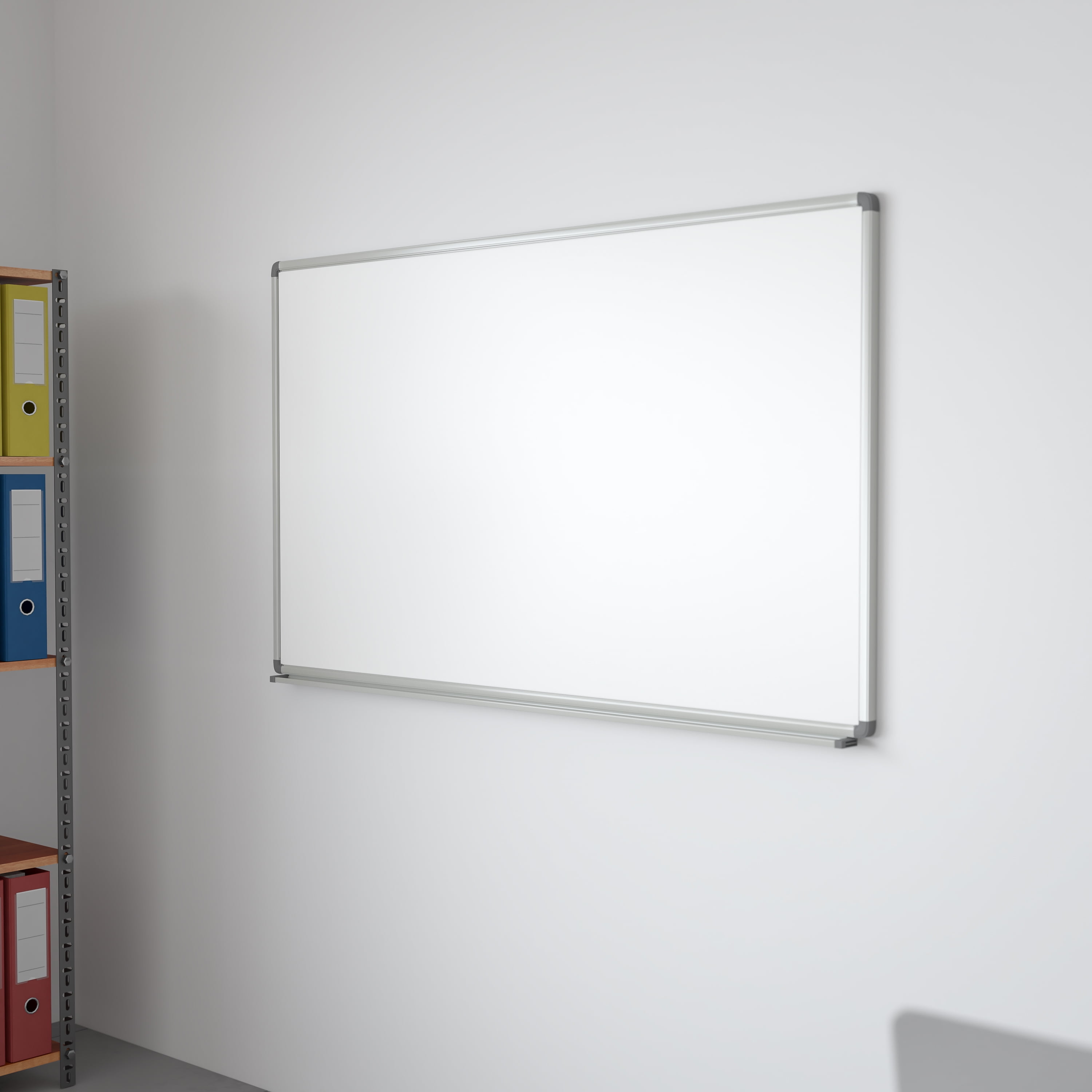 Large Magnetic Dry Erase Board with Aluminum Frame, 36 x 24, White