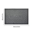 thumbnail image 2 of Elainilye Welcome Mat Geometric 3D Embossed Doormat for Home Entrance, Non-Slip Scraper Rug, Easy Clean Indoor Outdoor Door Mat, Grey Floor Mat, 2 of 6