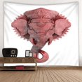 thumbnail image 1 of Tapiz de poliéster 3D de animales con borde acabado cosido , ilustraciones de pintura fina para decoración para hogar, así fondo opaco o de perfecl Tapicería de pared Grande, 1 of 8