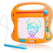 Lollipop Blippi Magnetic Travel Sketcher - A Portable Drawing Pad for Kids, Complete with Magnetic Pen and Eraser Knob Great Blippi Toys for Girls and Boys