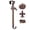 Bronze, variant on Haute Decor Adapt Adjustable Length Wreath Hanger with Interchangeable Icons (Antique Brass-Sun/Snowflake/Bee/Pumpkin)- 4 Door Wreath Hangers in 1