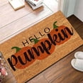 thumbnail image 4 of Halloween Autumn Welcome Pumpkin Welcome Crystal Velvet Mat Pumpkin Mat Thanksgiving Welcome Pumpkin Decorative Door Mat Household Mat Pumpkin Door Rug, 4 of 4