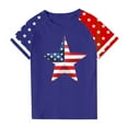 thumbnail image 4 of GERsome Unisex Kids 4th of July Patriotic Tops American Flag Graphic Tees for Boys Girls Crewneck Short Sleeve Loose Fit Summer T Shirts, 3-4 Years, 4 of 4