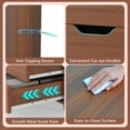 thumbnail image 4 of Costway Classeur Mobile à 7 Tiroirs, Armoire de Classement Verticale avec Roues Verrouillables, Noyer, 4 of 9