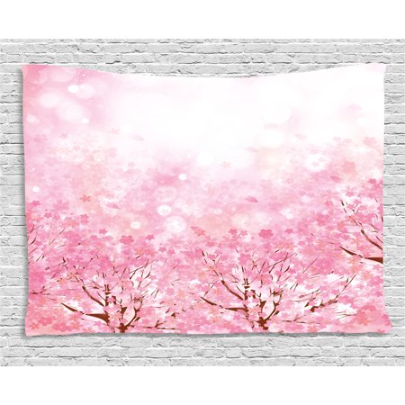 Light Pink Tapestry Anese Cherry Blossom Sakura Tree With Influence Asian Nature Theme Wall Hanging For Bedroom Living Room Dorm Decor Light Pink Tapestry Anese Cherry Blossom Sakura Tree With Influence Asian Nature Theme Wall Hanging For Bedroom Living Room Dorm Decor