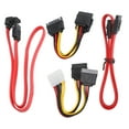 thumbnail image 1 of Data Transfer Cable IDE to ATA / SATA Power Cord Male to 2 Female Extension Line Splitter, 1 of 11