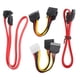 thumbnail image 1 of Cable de transferencia de datos IDE a ATA/SATA Cable de alimentación macho a 2 divisores de línea de extensión hembra, 1 of 10