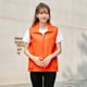 thumbnail image 2 of ALSLIAO Chaleco informal para hombre y mujer, chaqueta sin mangas para pesca, deportes al aire libre, naranja, L, 2 of 8
