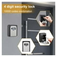 thumbnail image 5 of Key Lock Box,Weatherproof 4 Digit Combination Password Key Storage Security Lock Box Indoor Outdoor Key Safe Lock Box ,Upgraded Security Combination Lock, 5 of 7