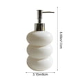 thumbnail image 6 of qolami White Soap Dispenser, Ceramic Hand and Dish Dispensers, Lotion Dispenser with Pump, Refillable Liquid Soap and Lotion Dispensers Bottle, 6 of 6