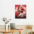 thumbnail image 2 of PIKWEEK Posters football Canvas Poster Canvas Poster Wall Art Decor Print Picture Paintings for Living Room Bedroom Decoration 16x20 in, 2 of 4